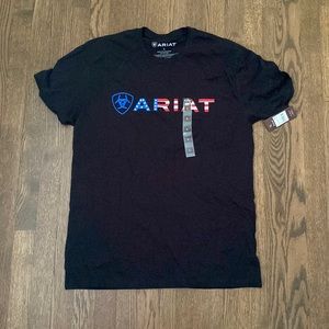 Ariat black tshirt, American flag print